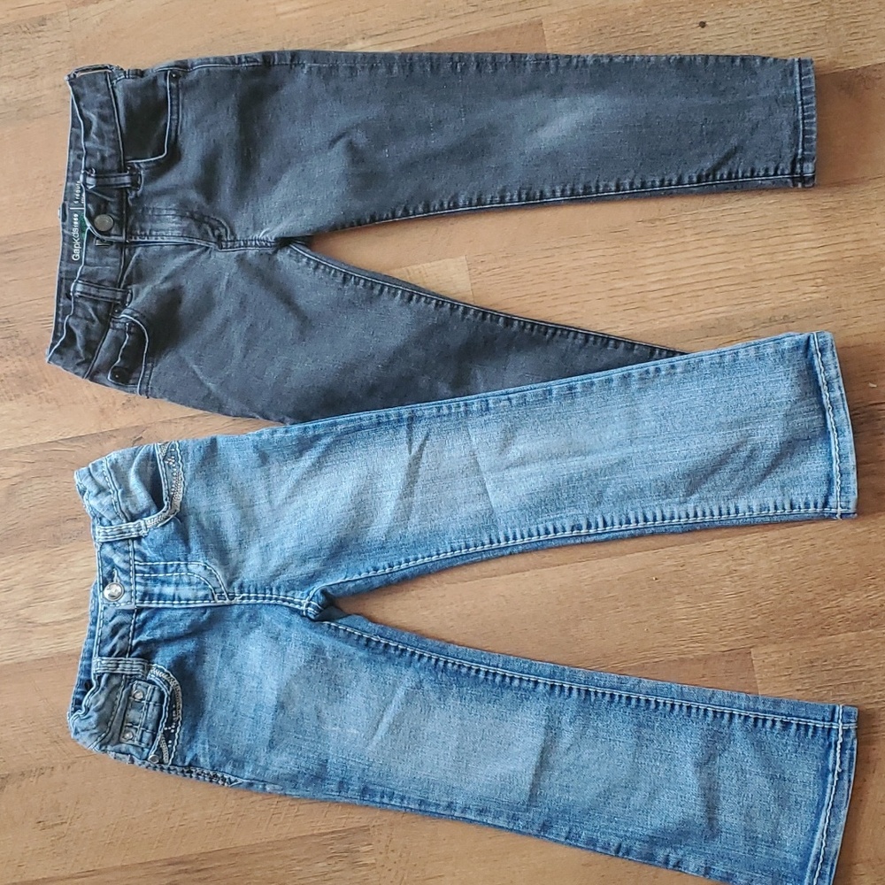 2 Pair Jeans GAP and Exhilaration Size Girls 6